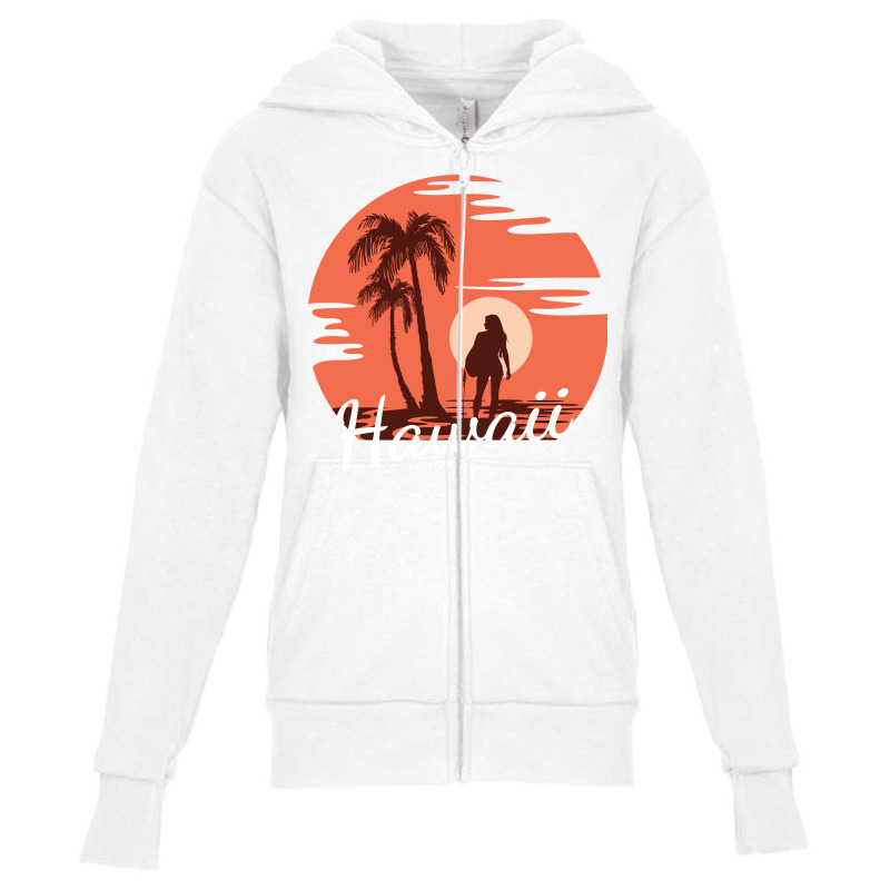 Hawaii Youth Zipper Hoodie by Jhanafi | Artistshot