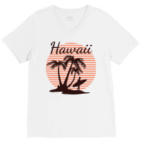 Hawaii Beach V-neck Tee | Artistshot