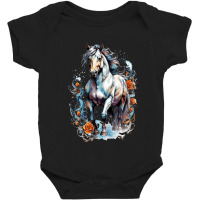 Aesthetic Horse Illustration Baby Bodysuit | Artistshot