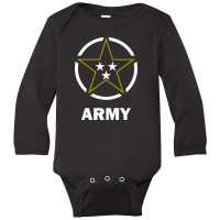 Army Vintage Art Long Sleeve Baby Bodysuit | Artistshot