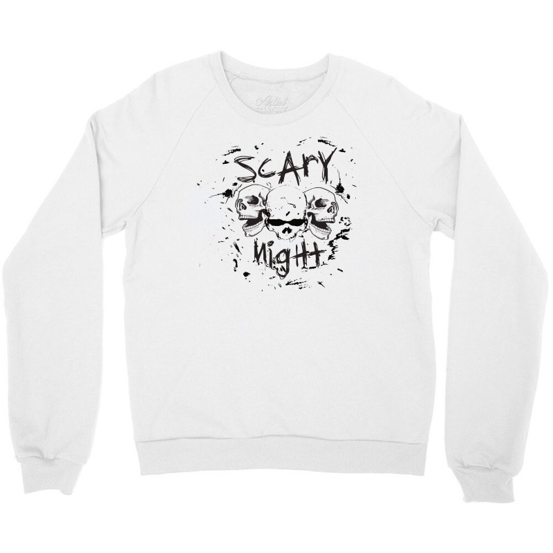 Scary Night Crewneck Sweatshirt by Hawajashop | Artistshot