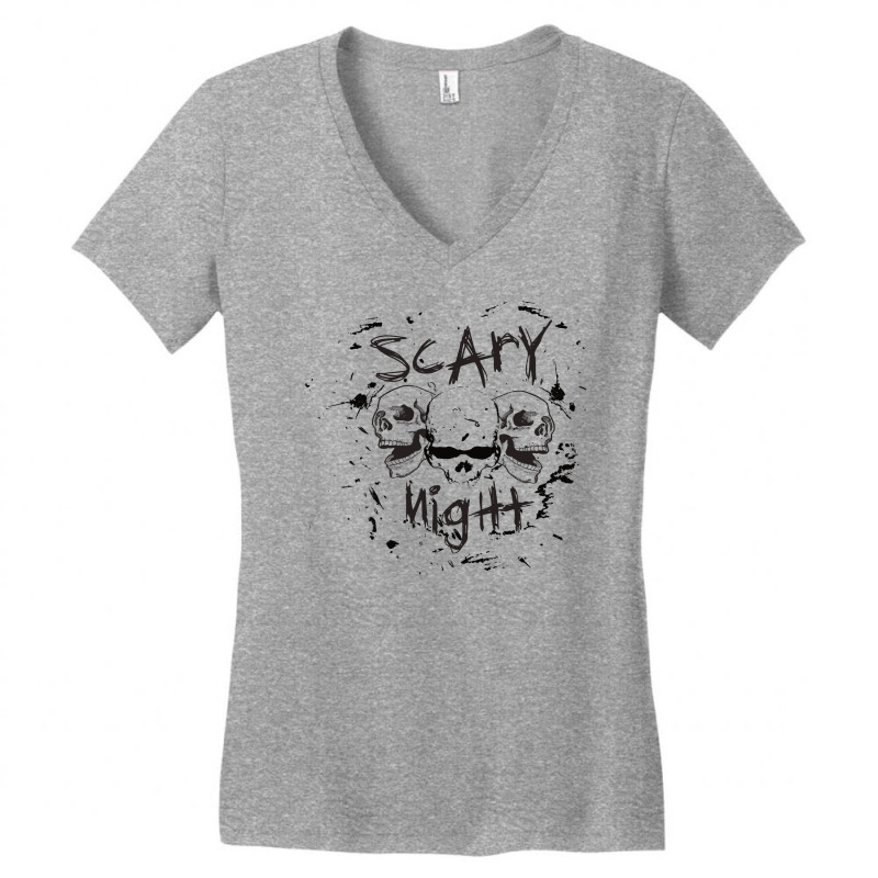 Scary Night Women's V-Neck T-Shirt by Hawajashop | Artistshot