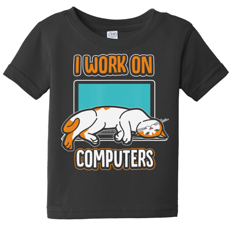 Cats And Computers Halloween Baby Tee | Artistshot