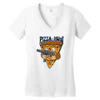 Pizza Hunt Women's V-neck T-shirt | Artistshot