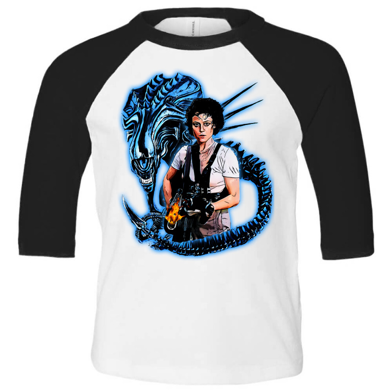 Aliens- Ripley Toddler 3/4 Sleeve Tee by AmericanArtist | Artistshot