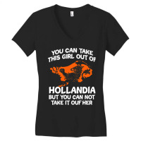 Netherlands Oranje Amsterdam Dutch Flag Holland (5 Women's V-neck T-shirt | Artistshot