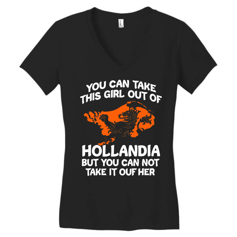 Netherlands Oranje Amsterdam Dutch Flag Holland (5 Women's V-Neck T-Shirt by ChuArt. | Artistshot