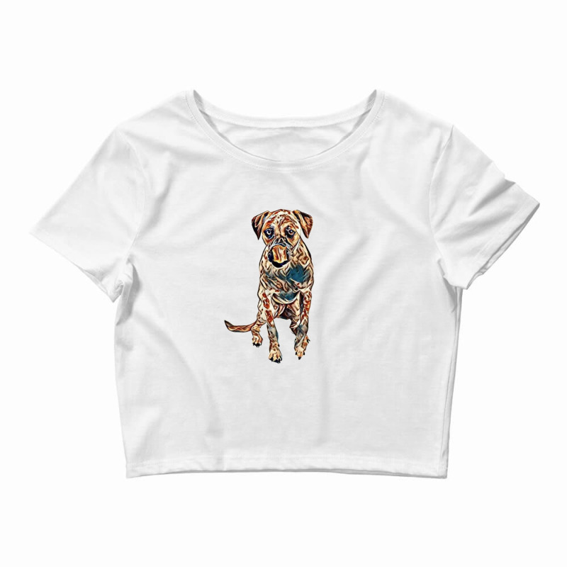 An Active Cattle Dog And Boxe Crop Top by Kemnabi | Artistshot