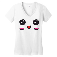 Kawaii Cute Little Happy Smile Women's V-neck T-shirt | Artistshot