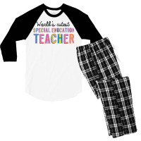 World S Cutest Special Education Teacher Men's 3/4 Sleeve Pajama Set | Artistshot