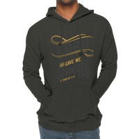 Divine Strength - 2 Timothy 4:17 Christian Design Lightweight Hoodie | Artistshot