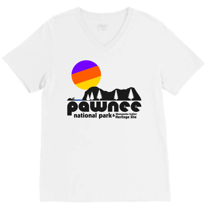 Pawnee National Park V-neck Tee | Artistshot