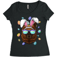 Alpaca Easter Bunny Ears Funny Easter Eggs Hunting Women's Triblend Scoop T-shirt | Artistshot