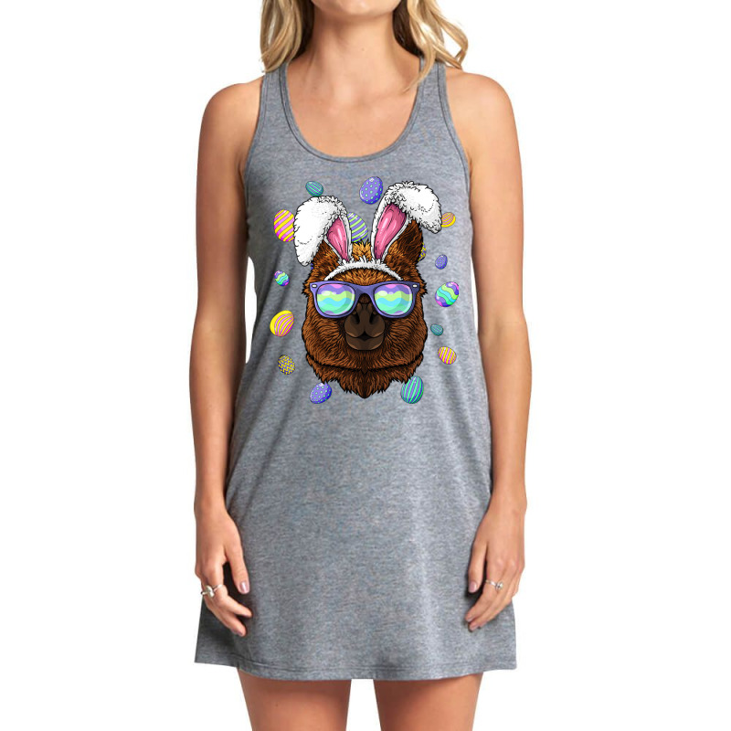 Alpaca Easter Bunny Ears Funny Easter Eggs Hunting Tank Dress by Ziz | Artistshot