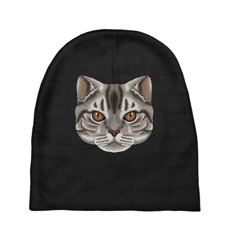 American Shorthair Face Cute American Shorthair Ca Baby Beanies by Ziz | Artistshot