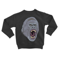 Angry Ape Gorilla Savage Wild Monkey Ape Silverbac Toddler Sweatshirt | Artistshot