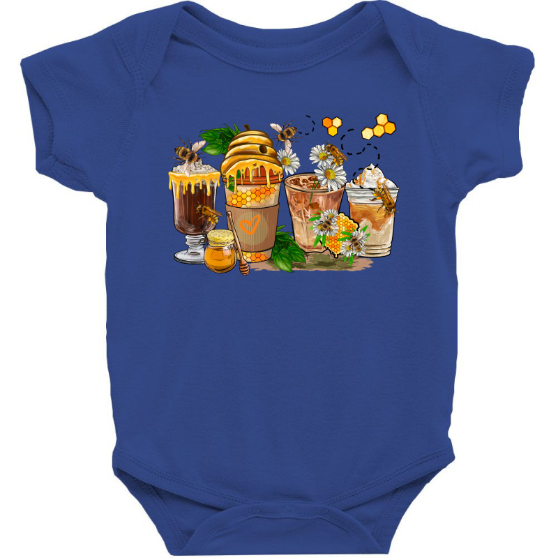 Honey Bee Coffee Cups Baby Bodysuit | Artistshot