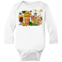 Honey Bee Coffee Cups Long Sleeve Baby Bodysuit | Artistshot