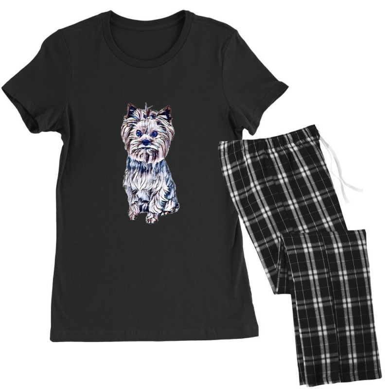 A Beautiful Yorkshire Terrier Women's Pajamas Set by Kemnabi | Artistshot