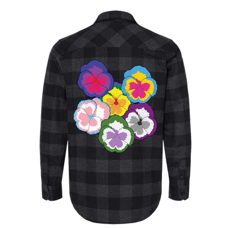 Sexual Pansies Lgbt Pride Pansy Flowers Equality R Flannel Shirt by Ziz | Artistshot