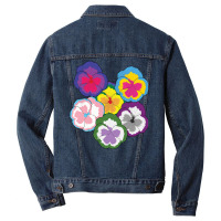 Sexual Pansies Lgbt Pride Pansy Flowers Equality R Men Denim Jacket | Artistshot