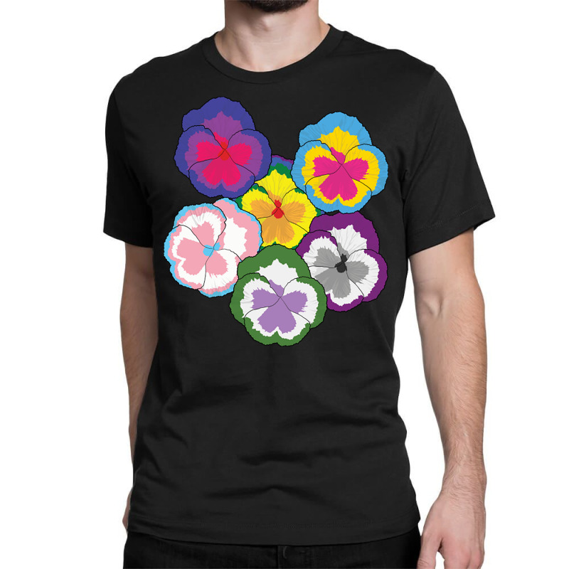 Sexual Pansies Lgbt Pride Pansy Flowers Equality R Classic T-shirt by Ziz | Artistshot