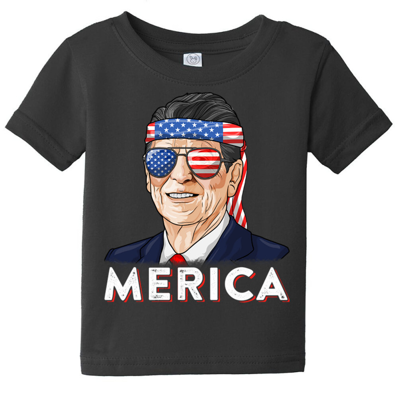 Reagan Ronald Us Merica Usa President Conservative Baby Tee by Ziz | Artistshot