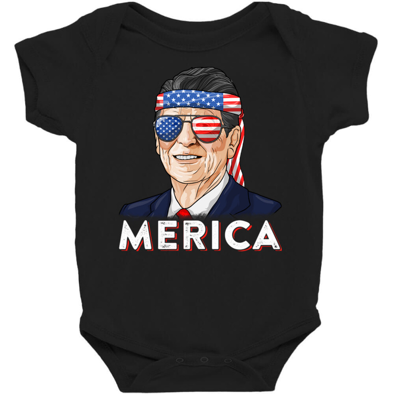 Reagan Ronald Us Merica Usa President Conservative Baby Bodysuit by Ziz | Artistshot