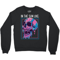 Pastel Goth Melting Skull In The Sun Like Aestheti Crewneck Sweatshirt | Artistshot