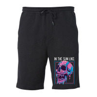 Pastel Goth Melting Skull In The Sun Like Aestheti Fleece Short | Artistshot