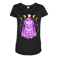 Pastel Goth Satanic Rabbit Witchy Skull Aesthetic Maternity Scoop Neck T-shirt | Artistshot