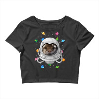 Otter Astronaut Animal Deep In Space Cosmic Univer Crop Top | Artistshot