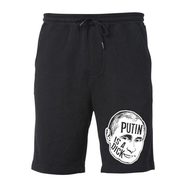 Putin Is A Dick (bw) Fleece Short | Artistshot