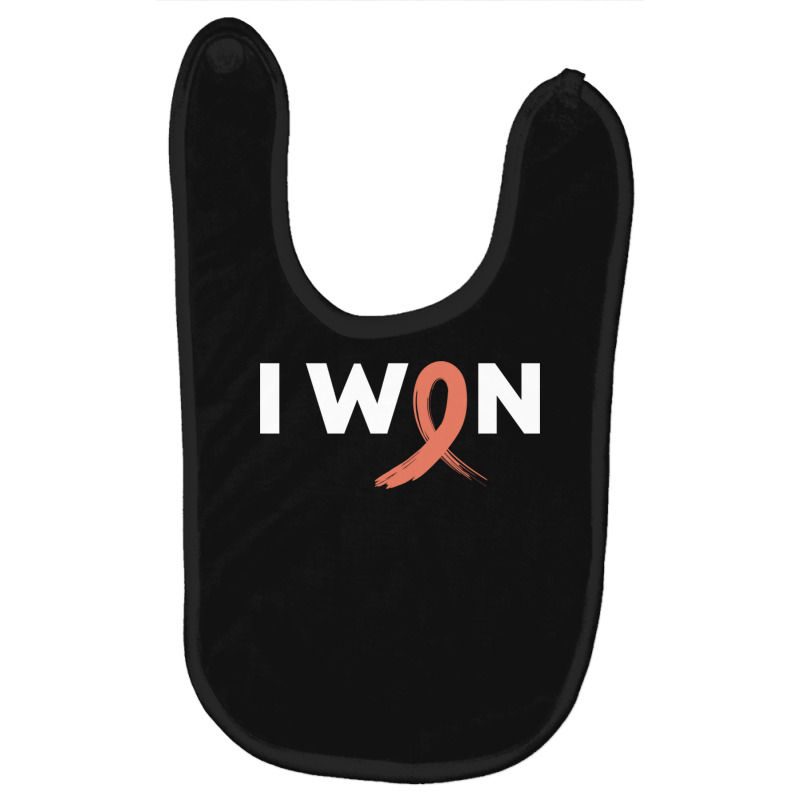 I Won Against Endometrial Cancer Baby Bibs by RendyArt | Artistshot