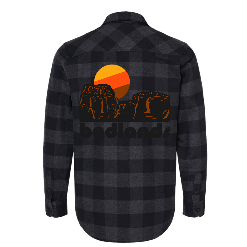 Retro Badlands ))(( Tourist Souvenir National Park Flannel Shirt | Artistshot