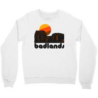 Retro Badlands ))(( Tourist Souvenir National Park Crewneck Sweatshirt | Artistshot