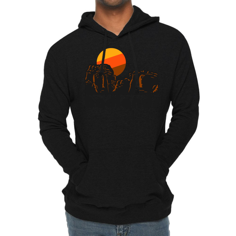 Retro Badlands ))(( Tourist Souvenir National Park Lightweight Hoodie | Artistshot