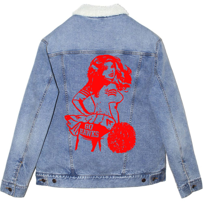 Retro Atlanta Cheerleader Unisex Sherpa-lined Denim Jacket | Artistshot