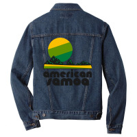 Retro American Samoa ))(( Tourist Souvenir Nationa Men Denim Jacket | Artistshot