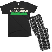 Registred Oregonian  Oregon Pride Design Men's T-shirt Pajama Set | Artistshot