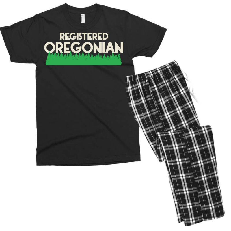 Registred Oregonian  Oregon Pride Design Men's T-shirt Pajama Set | Artistshot