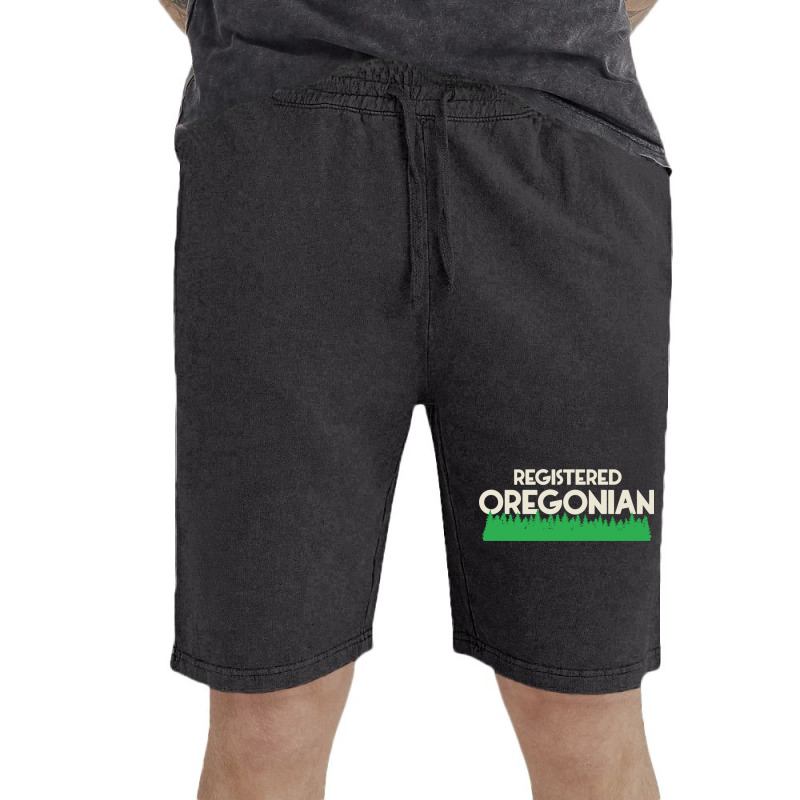 Registred Oregonian  Oregon Pride Design Vintage Short | Artistshot