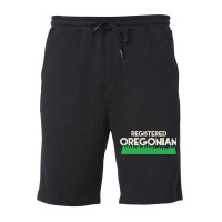 Registred Oregonian  Oregon Pride Design Fleece Short | Artistshot