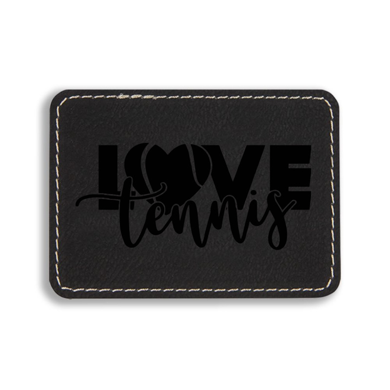 Tennis Love Rectangle  Leatherette Patch | Artistshot