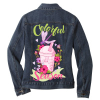 Colorful Season Ladies Denim Jacket | Artistshot