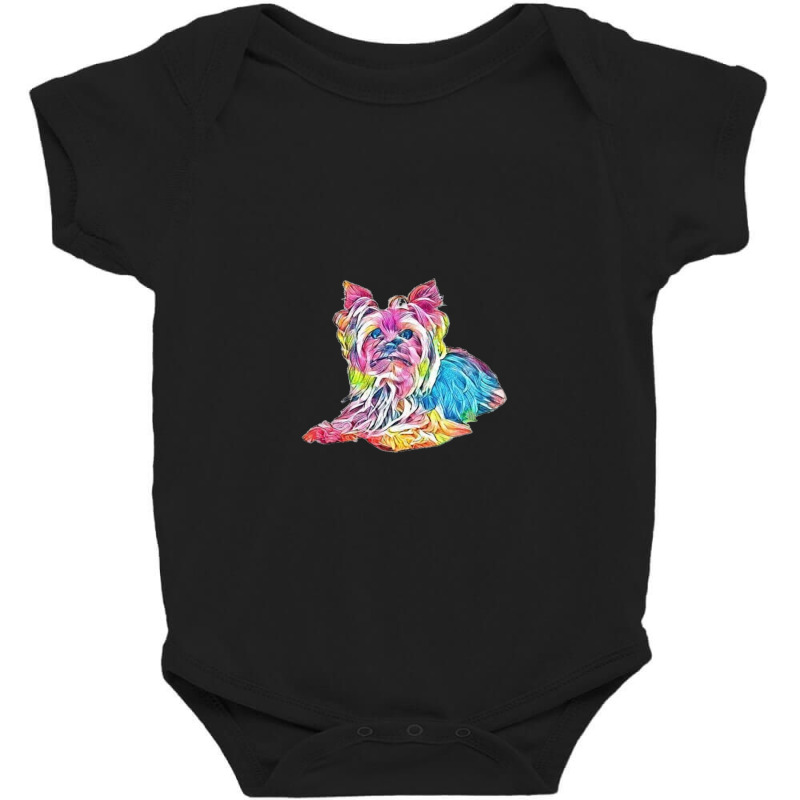 Gorgeous Yorkshire Terrier Do Baby Bodysuit by Kemnabi | Artistshot