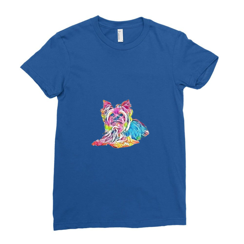 Gorgeous Yorkshire Terrier Do Ladies Fitted T-Shirt by Kemnabi | Artistshot