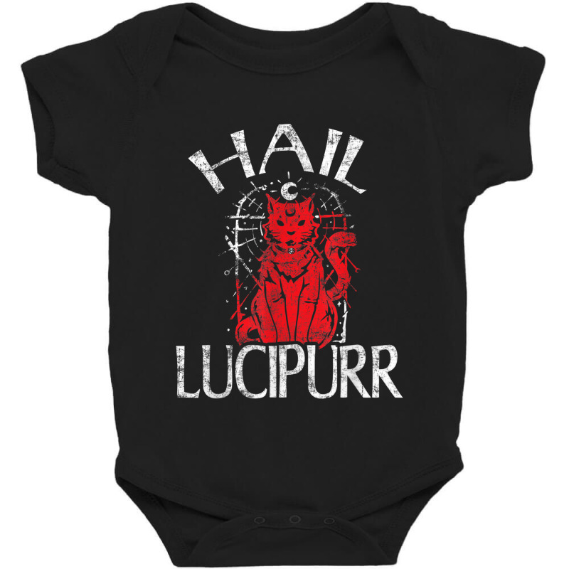 Hail Lucipurr Cat And Satan Lover Baby Bodysuit by YenNgoc | Artistshot