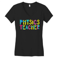 Physics Teacher Gift Idea Cute Back To School Women's V-neck T-shirt | Artistshot