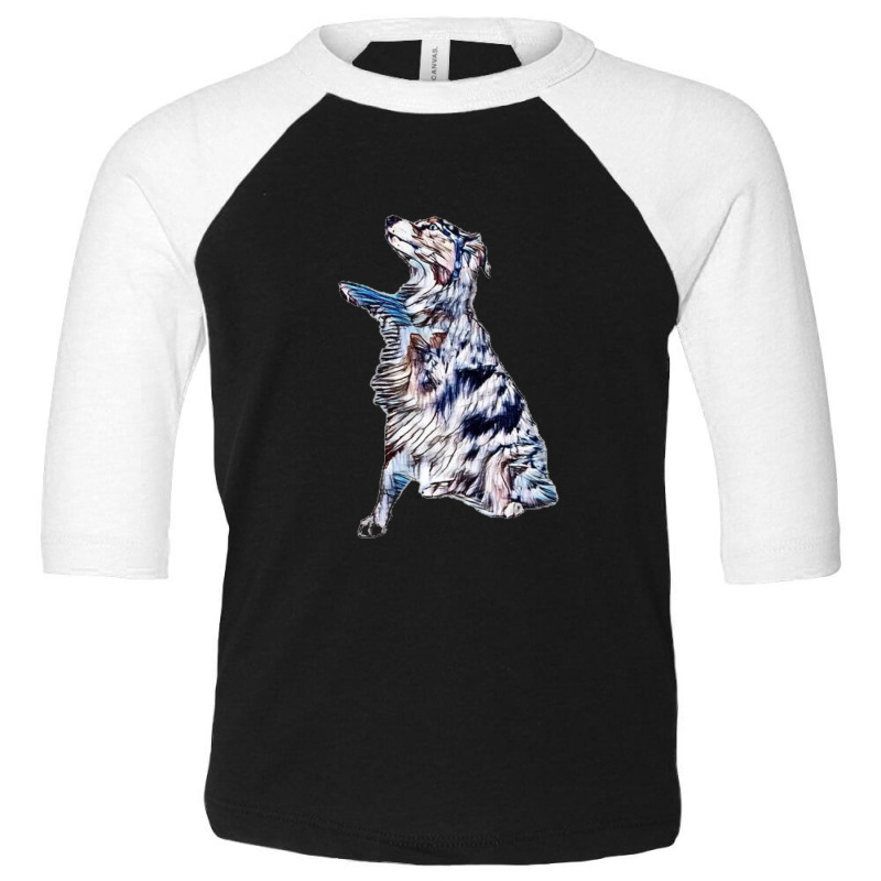 Australian Shepherd Dog Offer Toddler 3/4 Sleeve Tee by Kemnabi | Artistshot